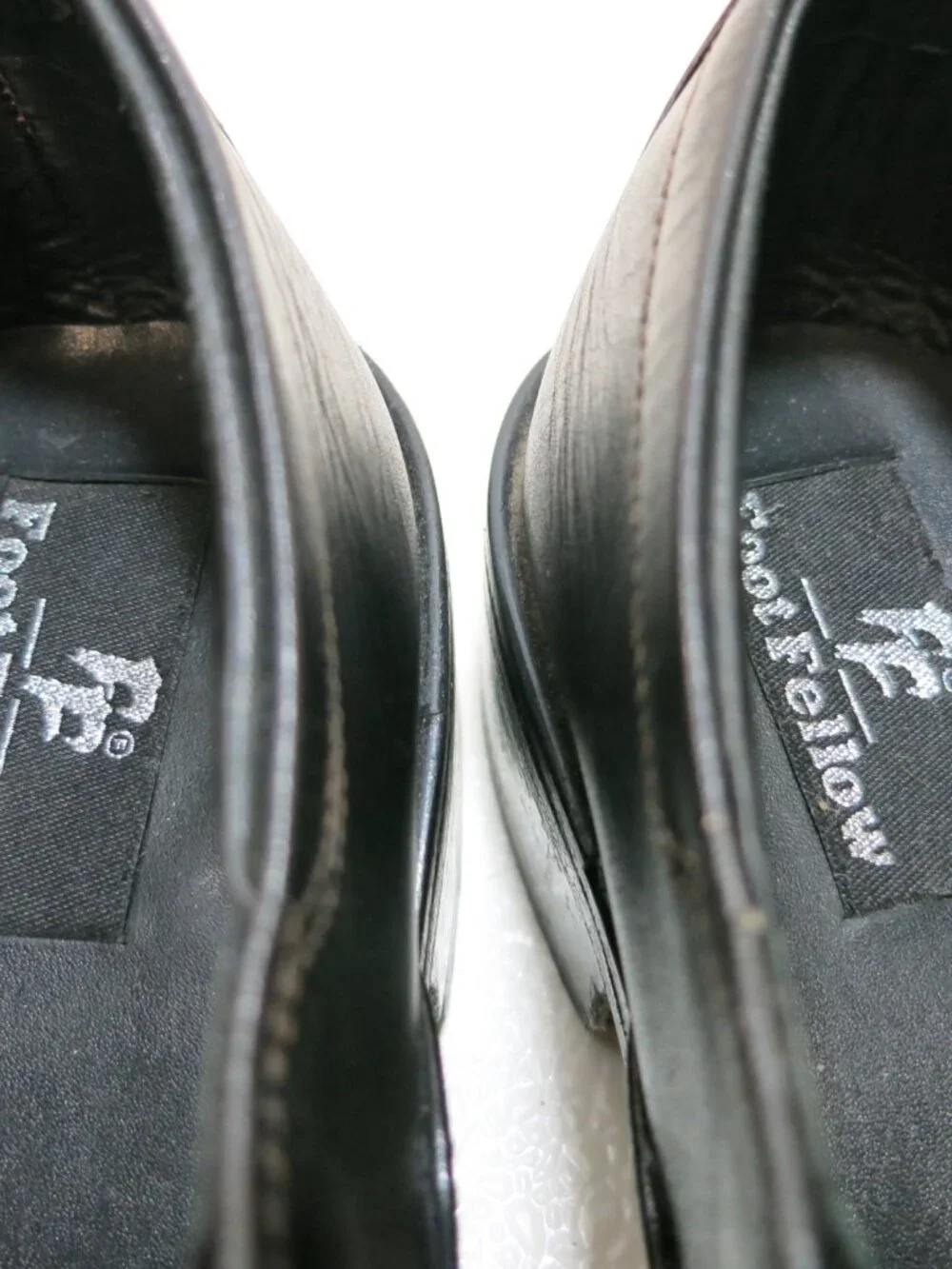 Foot Fellow Black Leather Comfort Dress Men's Footwear Loafers Shoes 7 M